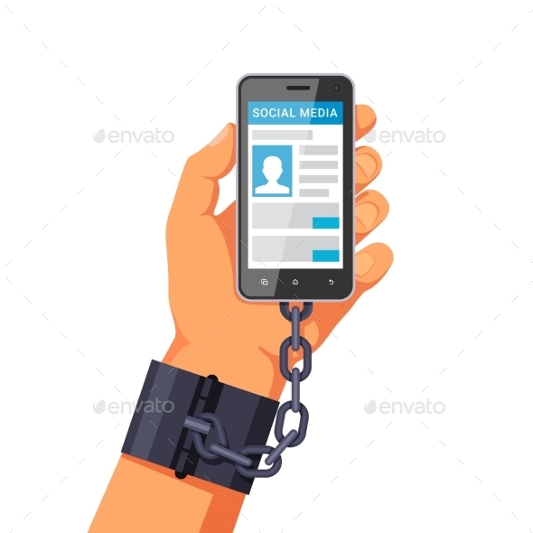 Phone Internet and Social Networks Addiction - Abstract Conceptual