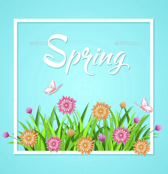 Blue Spring Background - Seasons Nature