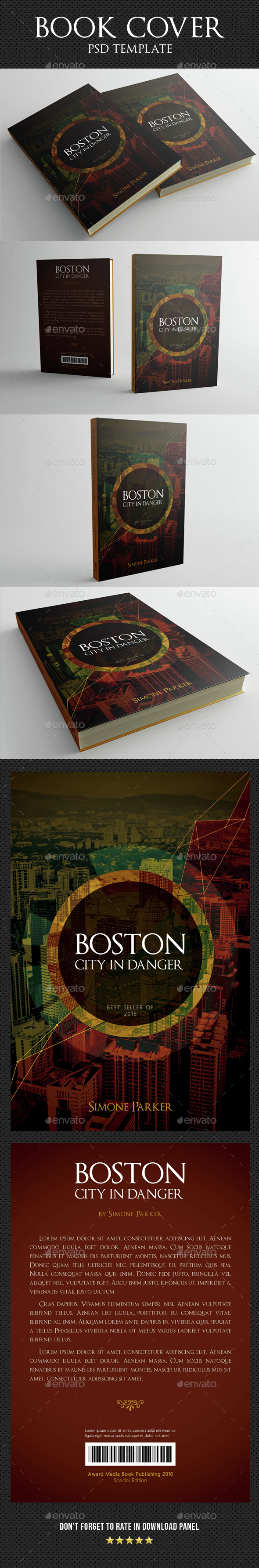Book Cover Template 06 - Miscellaneous Print Templates