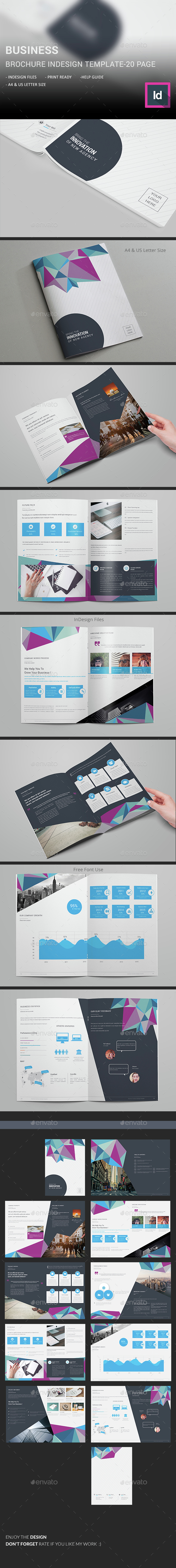 Business Brochure InDesign Template - Corporate Brochures