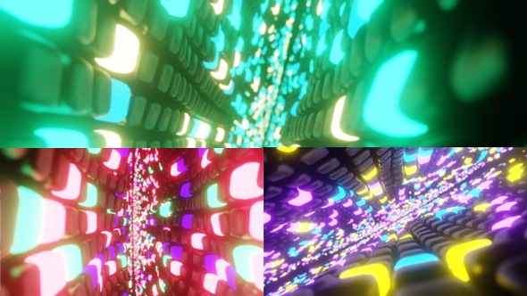 Blocks Wave Sci Fi Tunnel VJ Loops alt