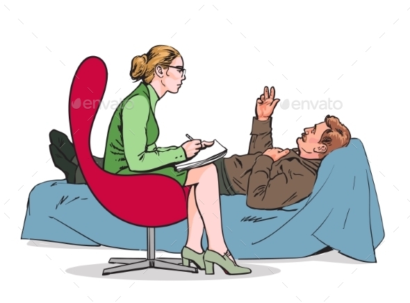 Counselling and Assistance of a Psychologist - People Characters