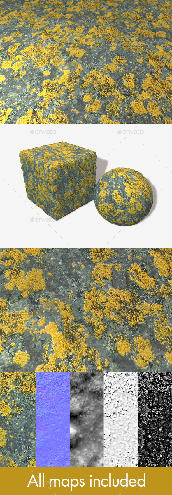 Mossy Slate Seamless - 3Docean 15163370