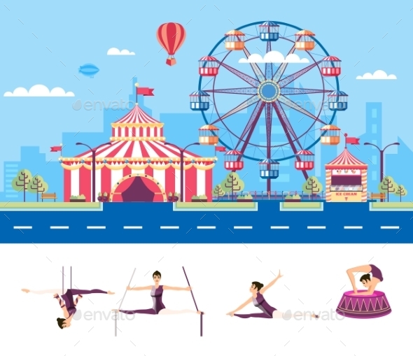 Circus with Gymnasts - Industries Business