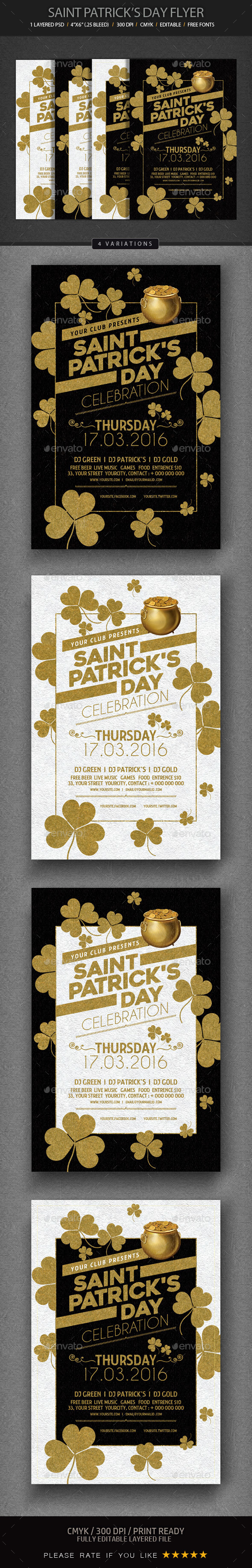 St. Patrick's Day Flyer - Events Flyers