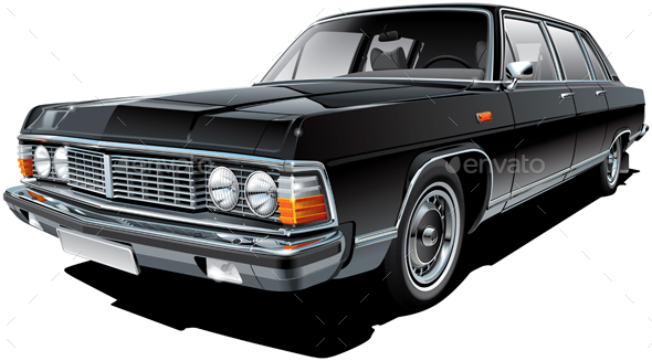 Vintage Soviet Limousine - Man-made Objects Objects