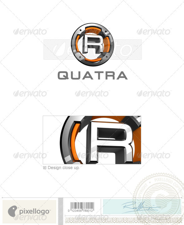 R Logo - 3D-494-R - Letters Logo Templates