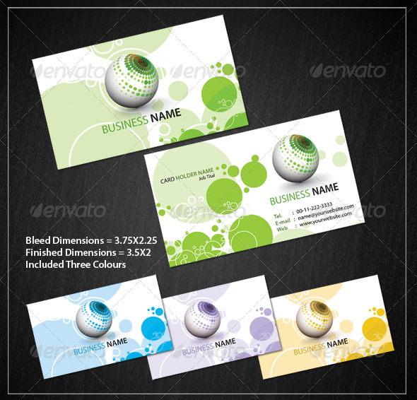Circle Business Card Set - Corporate Business Cards