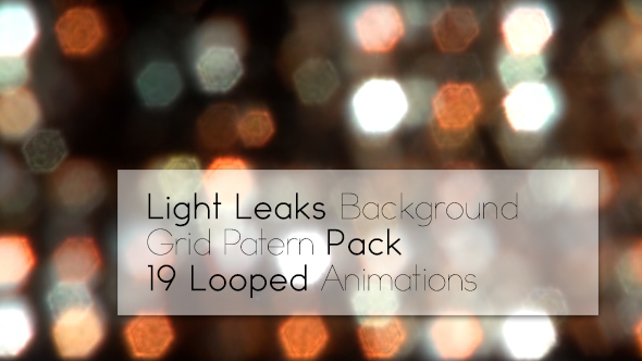 Light Leaks Background - Looping Grid Patern Pack