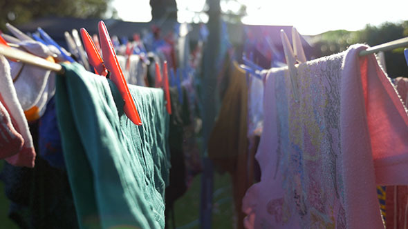 Clothes Drying Outside