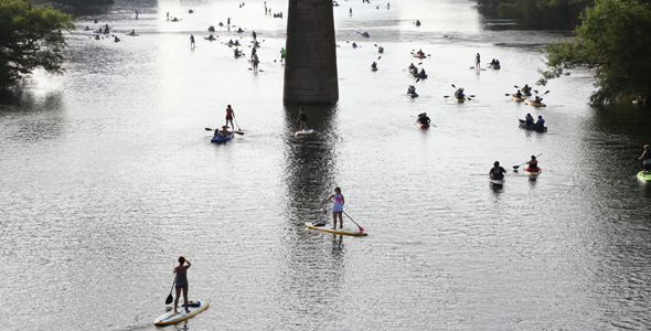 Kayakers and Paddlers