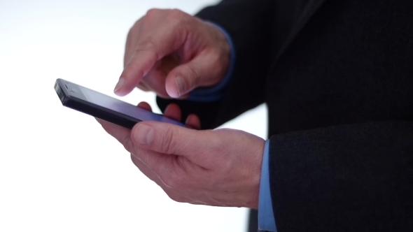 Businessman Using Smartphone