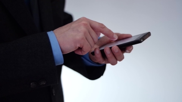 Businessman Using Smartphone