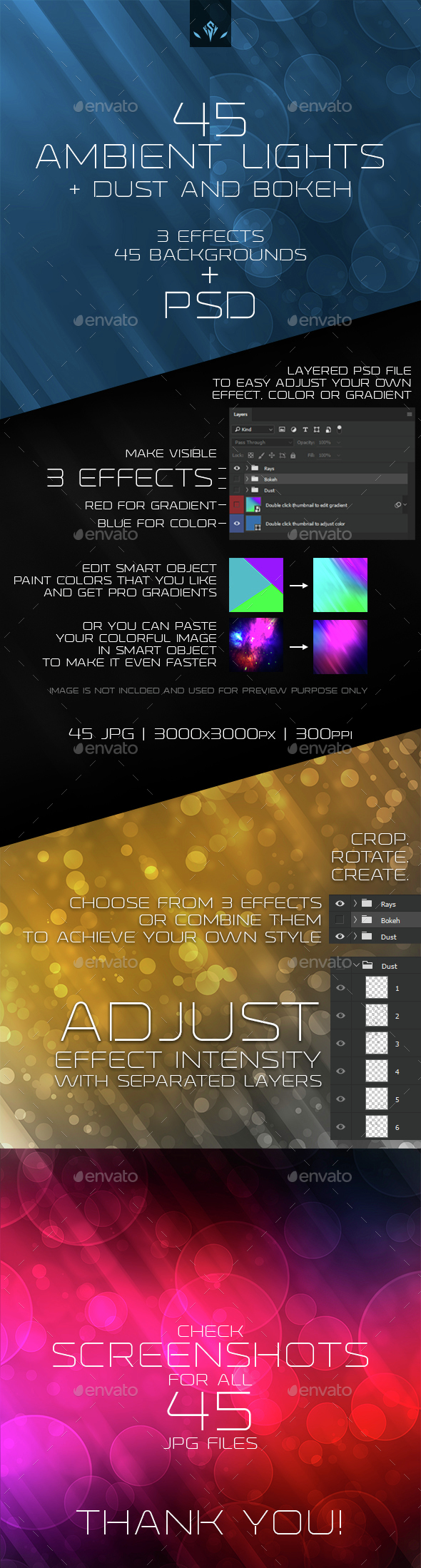 Ambient Lights Dust and Bokeh Background - Abstract Backgrounds