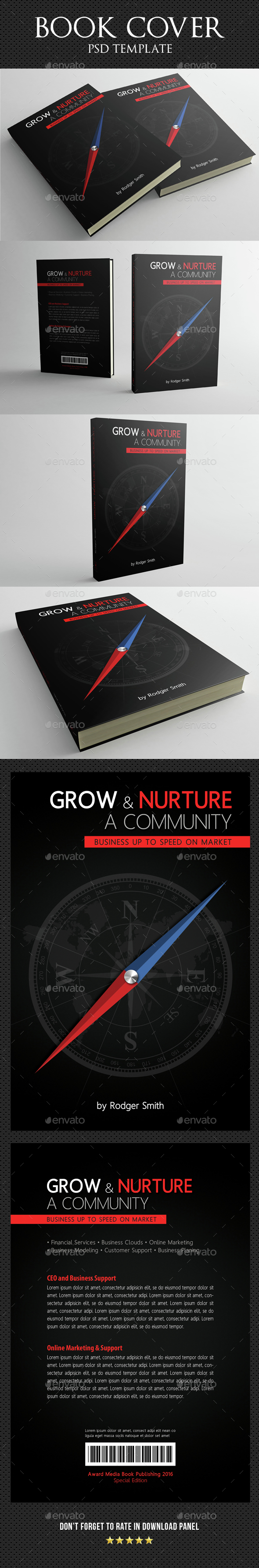 Book Cover Template 08 - Miscellaneous Print Templates