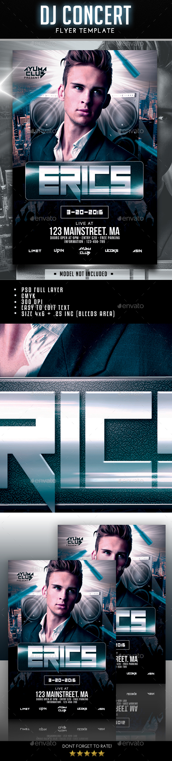 DJ Concert Flyer - Clubs & Parties Events