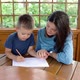 Mom and son draw in the album - VideoHive Item for Sale