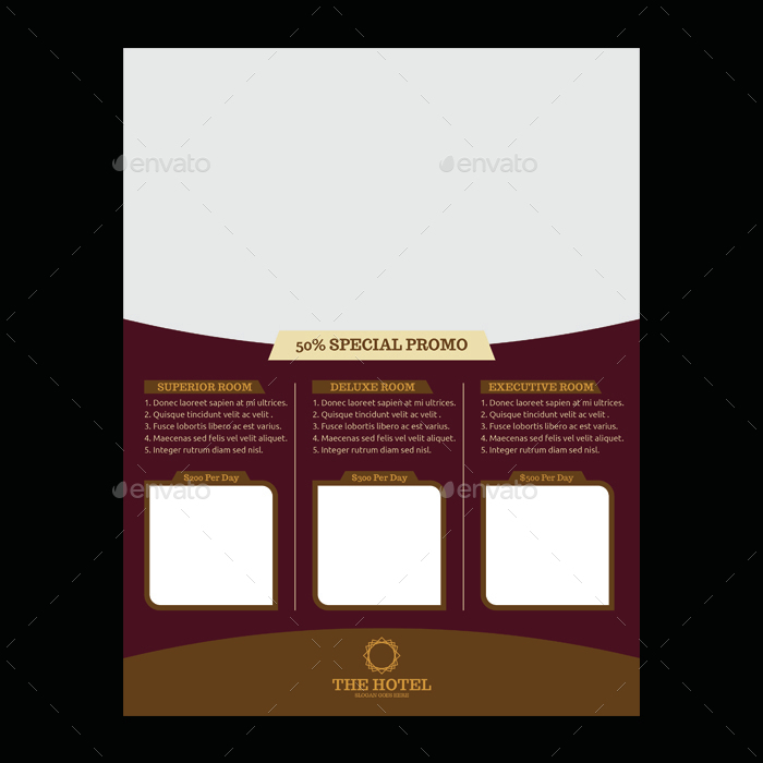 hotel flyer template by meisuseno graphicriver looking for room flyer template