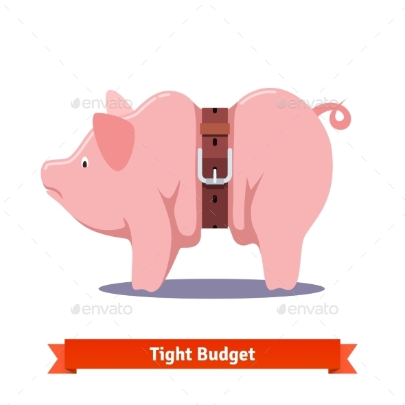 Tight Budget and Recession Shrinking Economy - Concepts Business
