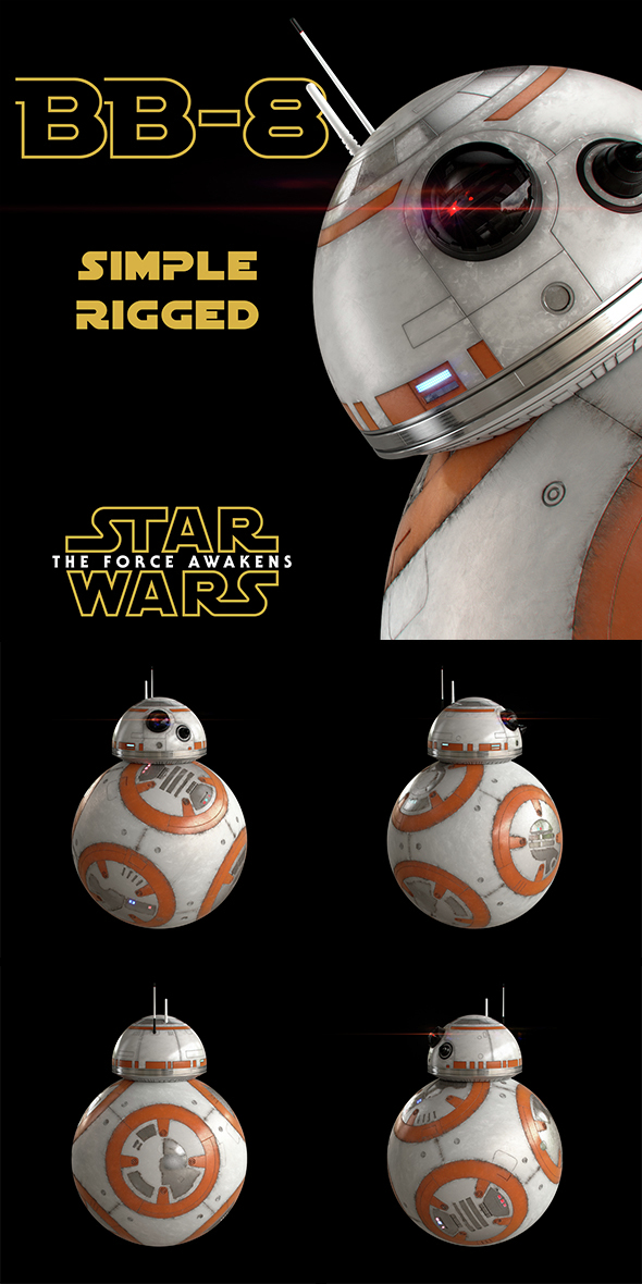 BB-8 Star Wars - 3Docean 15182825