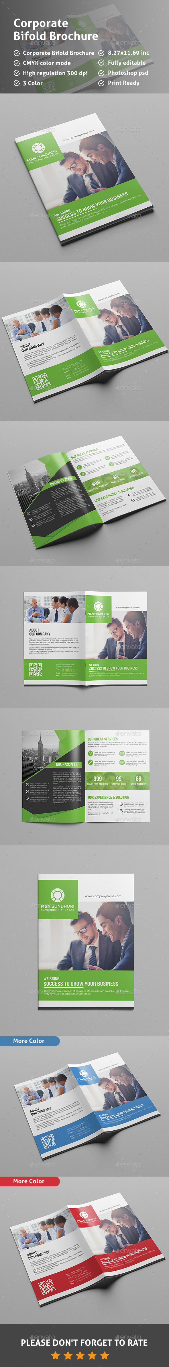 Bi Fold Brochure Template - Corporate Brochures