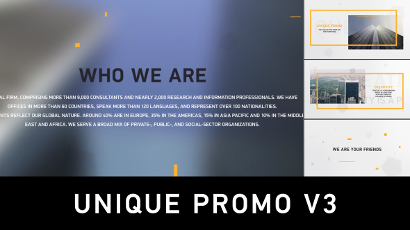 Unique Promo v3 - VideoHive 15186523