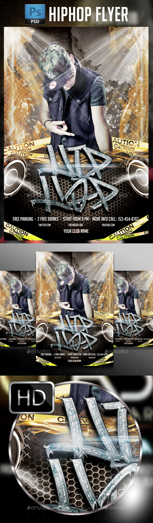 Hip Hop Flyer Template - Events Flyers