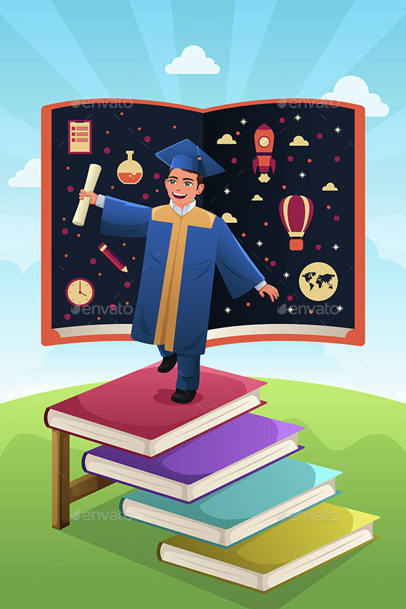 Graduation Student - People Characters