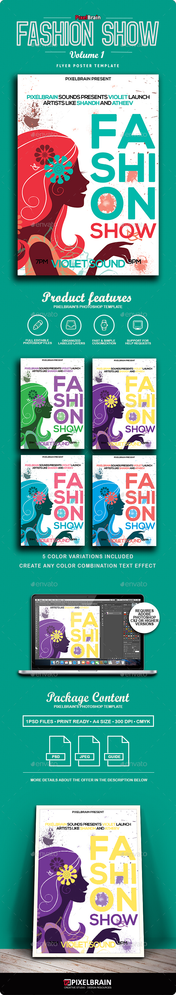 Fashion Show Flyer/Poster Vol. 1 - Flyers Print Templates