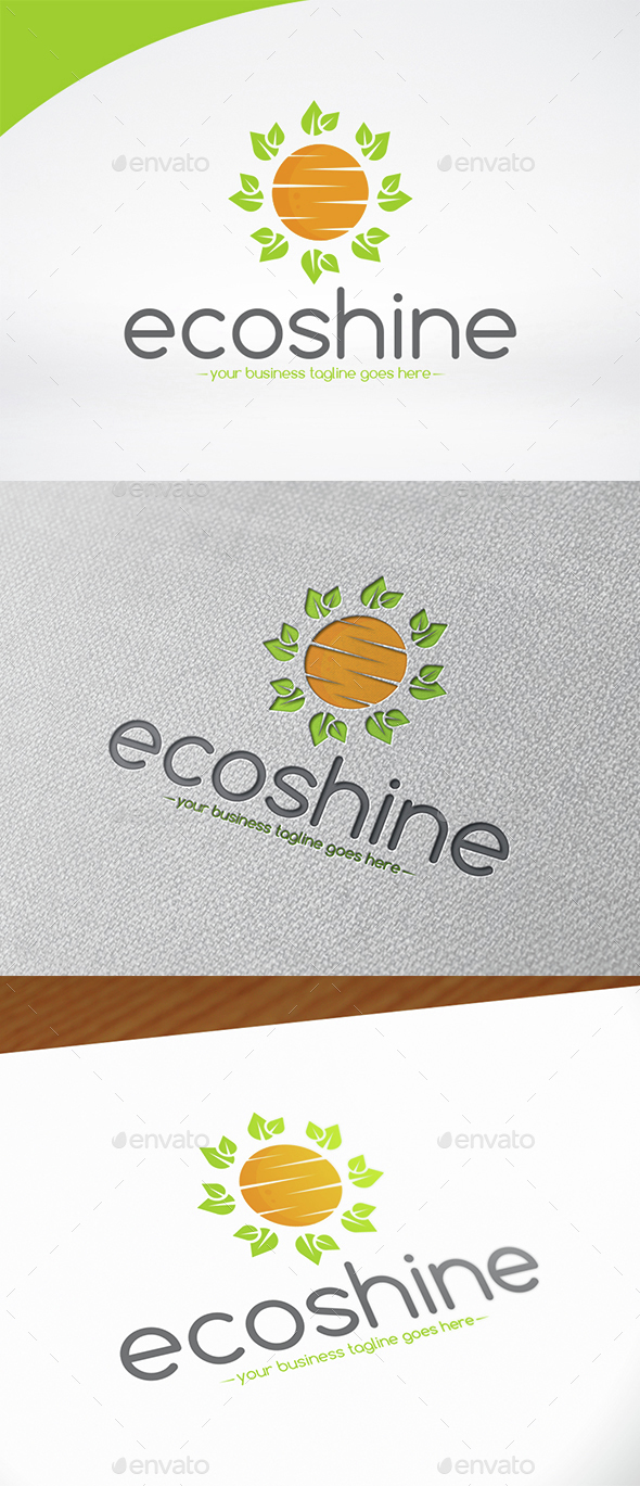 Eco Sun Logo Template - Nature Logo Templates