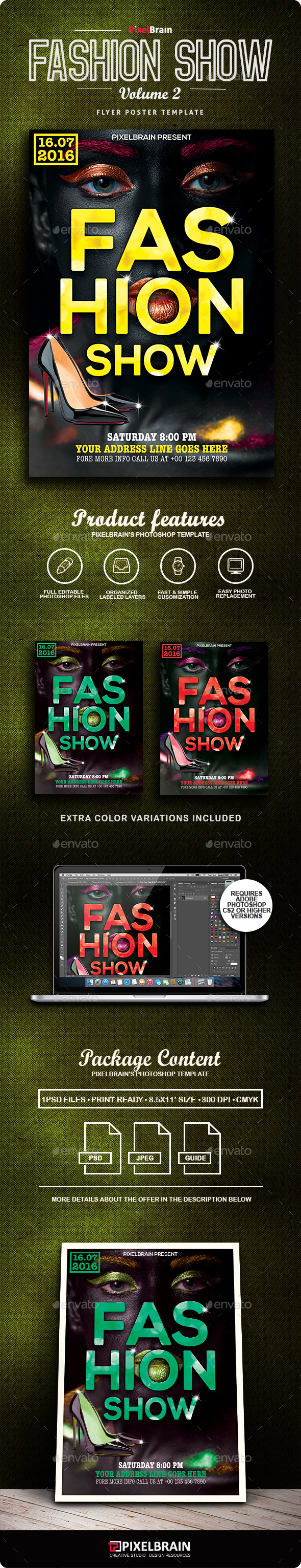 Fashion Show Flyer/Poster Vol. 2 - Flyers Print Templates
