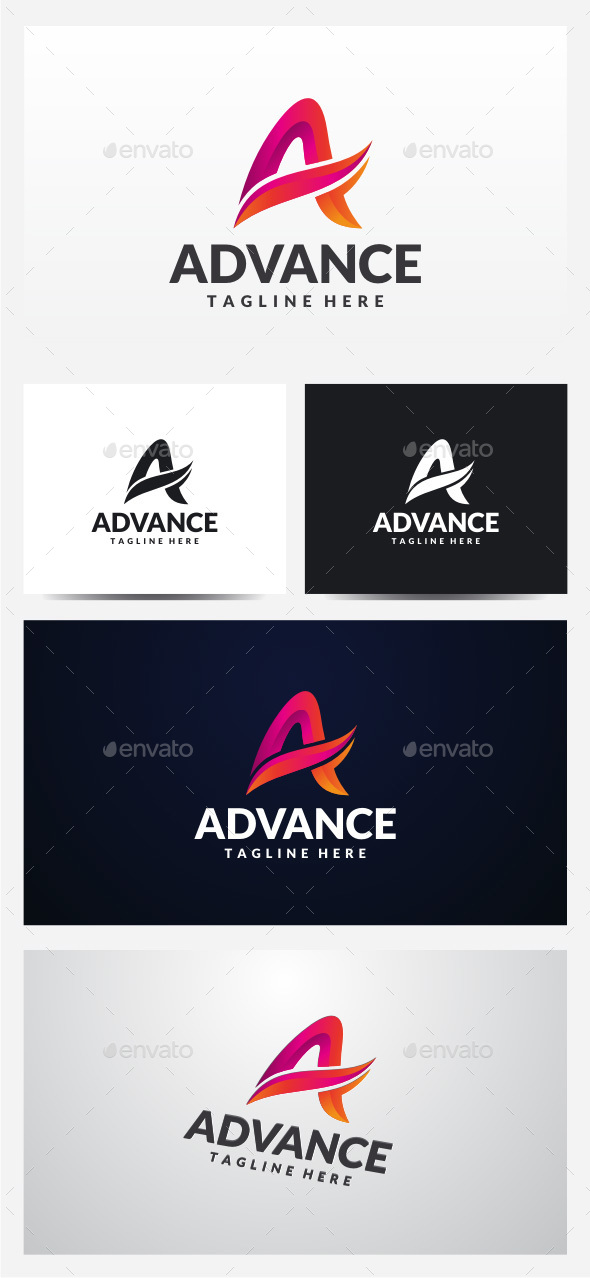 Advance - Letter A Logo - Letters Logo Templates