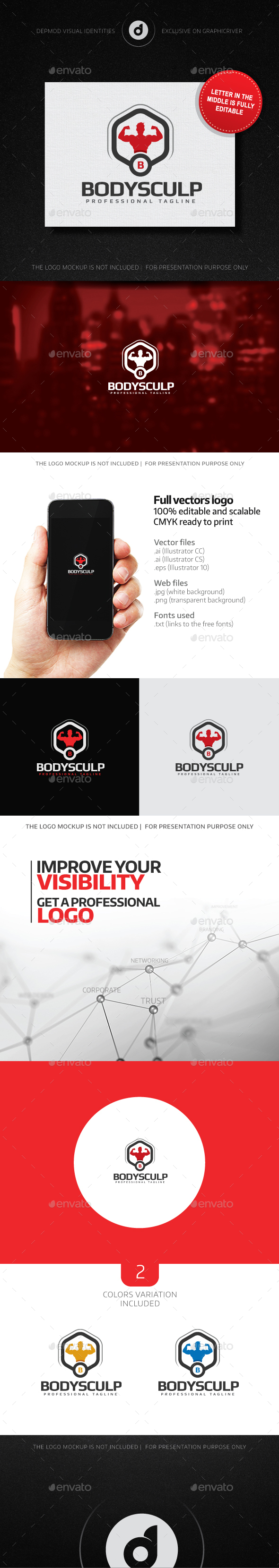 Bodysculp Logo - Humans Logo Templates