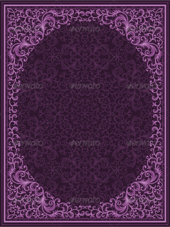 Vintage floral frame