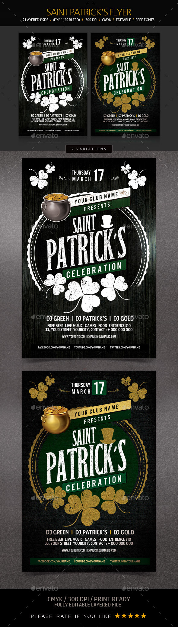 St. Patrick's Day Flyer - Events Flyers