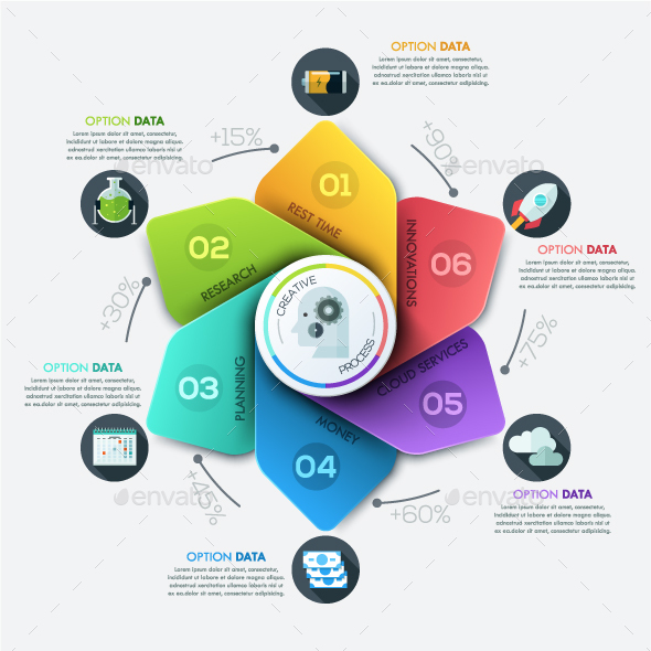 Modern Infographic Paper Template - Infographics