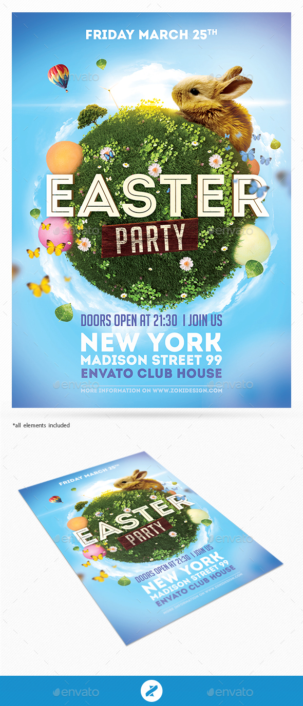 Easter Flyer Template - Holidays Events
