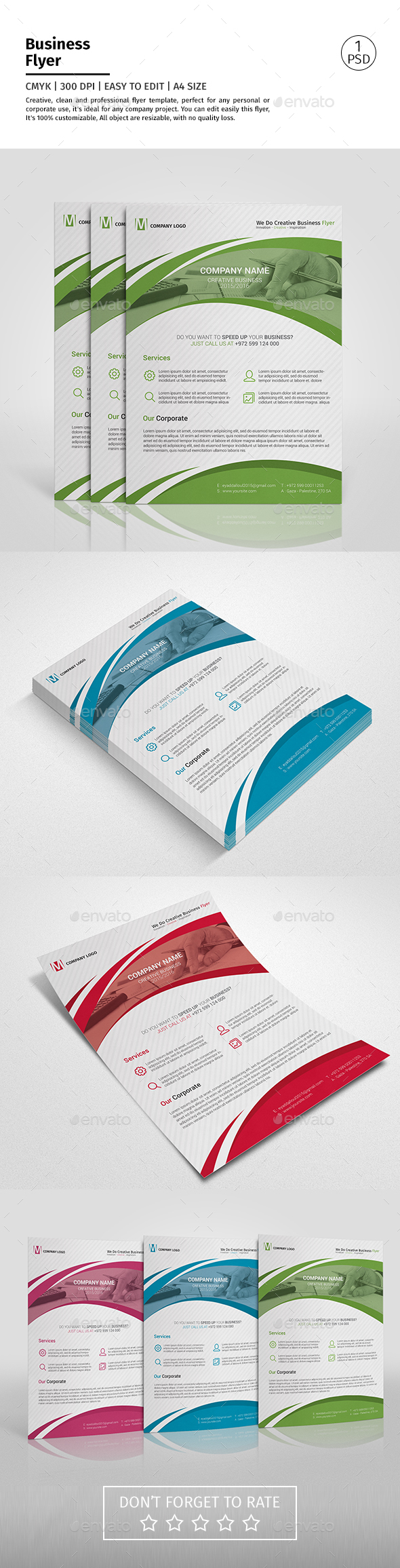 A4 Corporate Business Flyer Template Vol 09 - Corporate Flyers