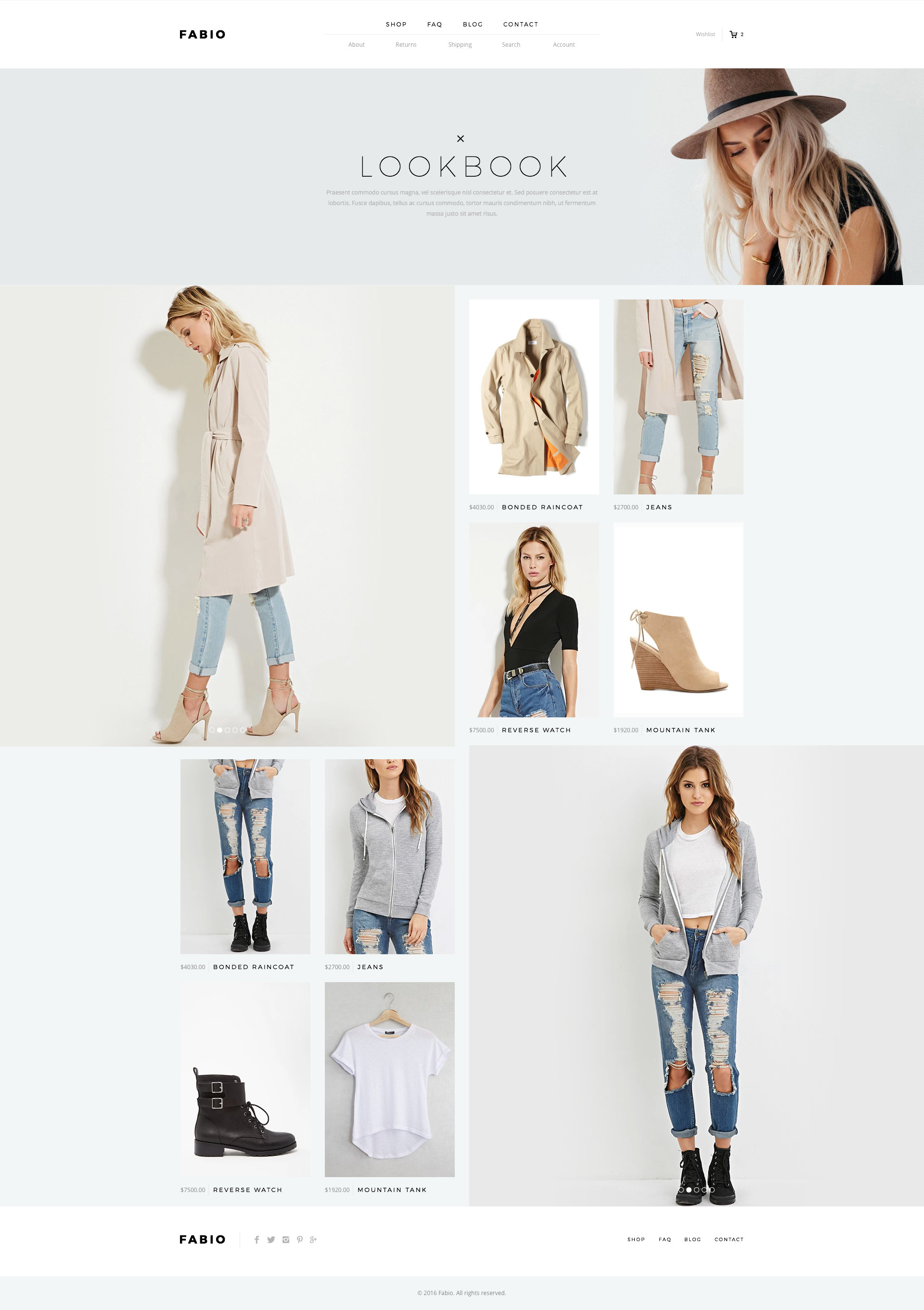 Fabio - Fashion E-commerce PSD by MunFactory | ThemeForest