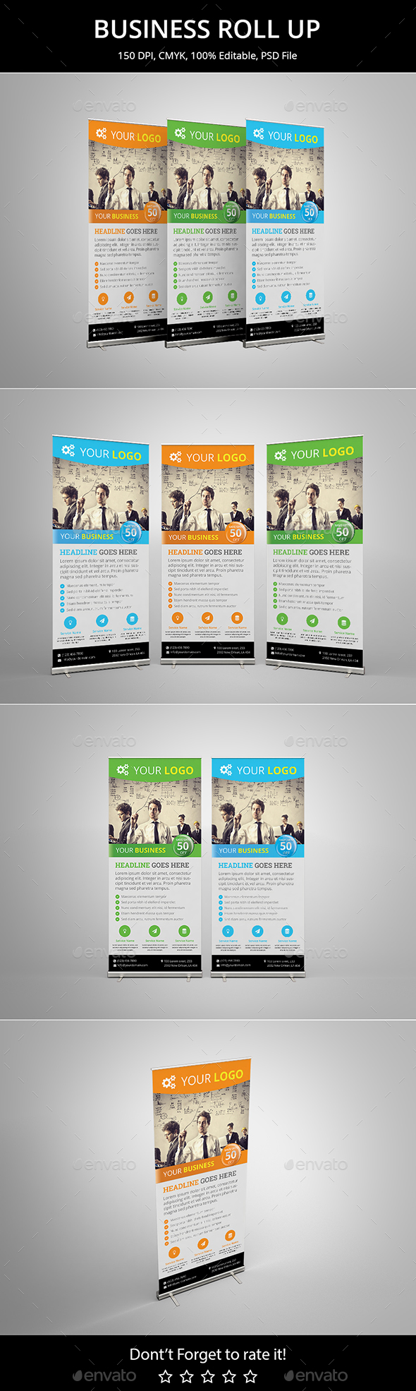Business Roll up v7 - Signage Print Templates
