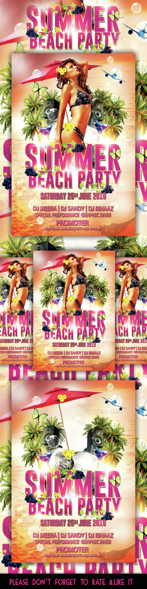 Summer Beach Party Flyer - Flyers Print Templates