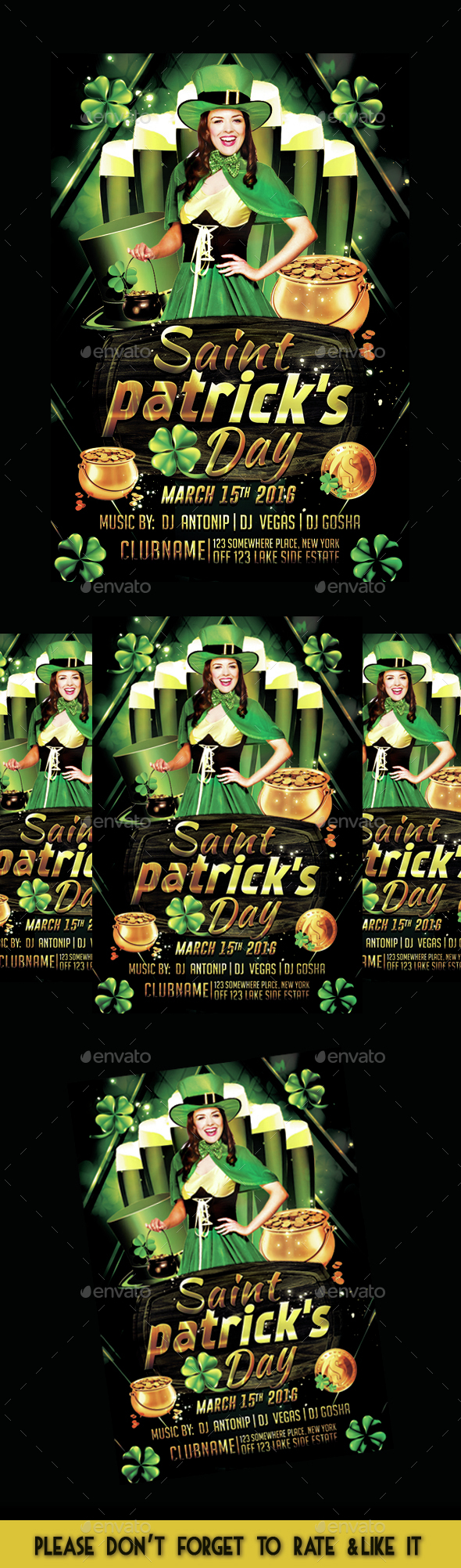 Saint Patrick's Day Party Flyer - Events Flyers