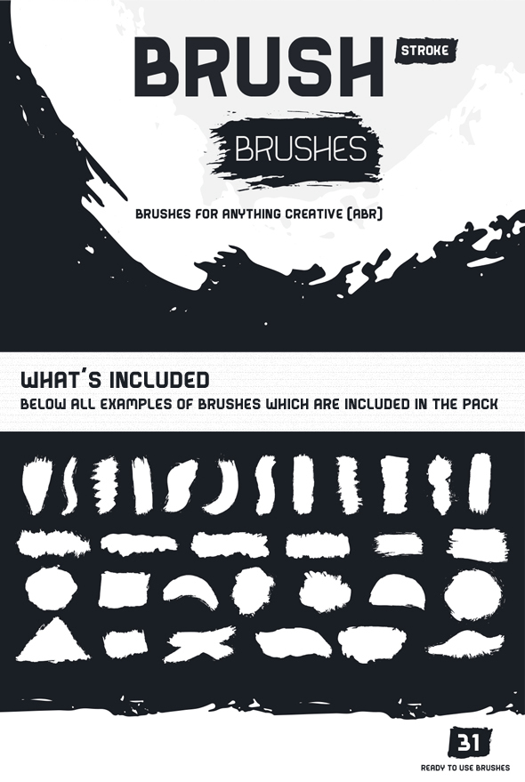 Brush Stroke Brushes - Brushes Photoshop