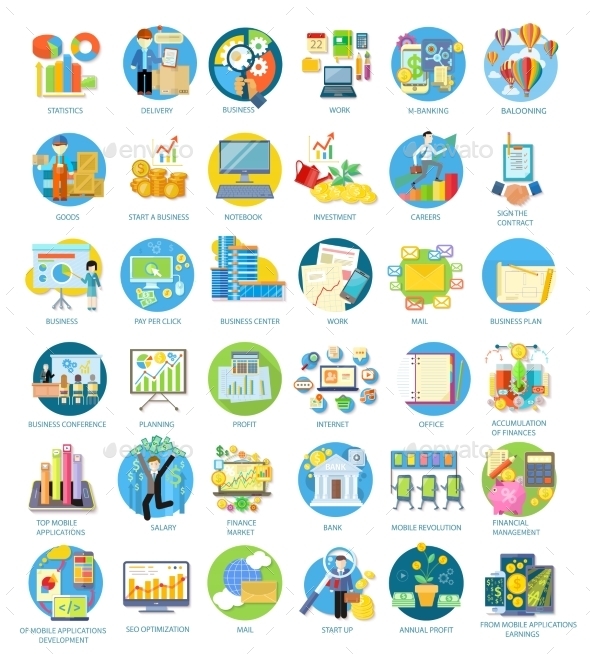 Set of Business Icons - Concepts Business