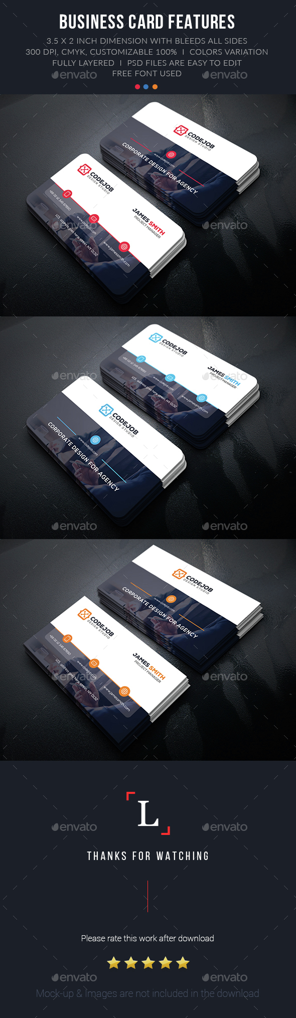 Corporate Business Card - Business Cards Print Templates