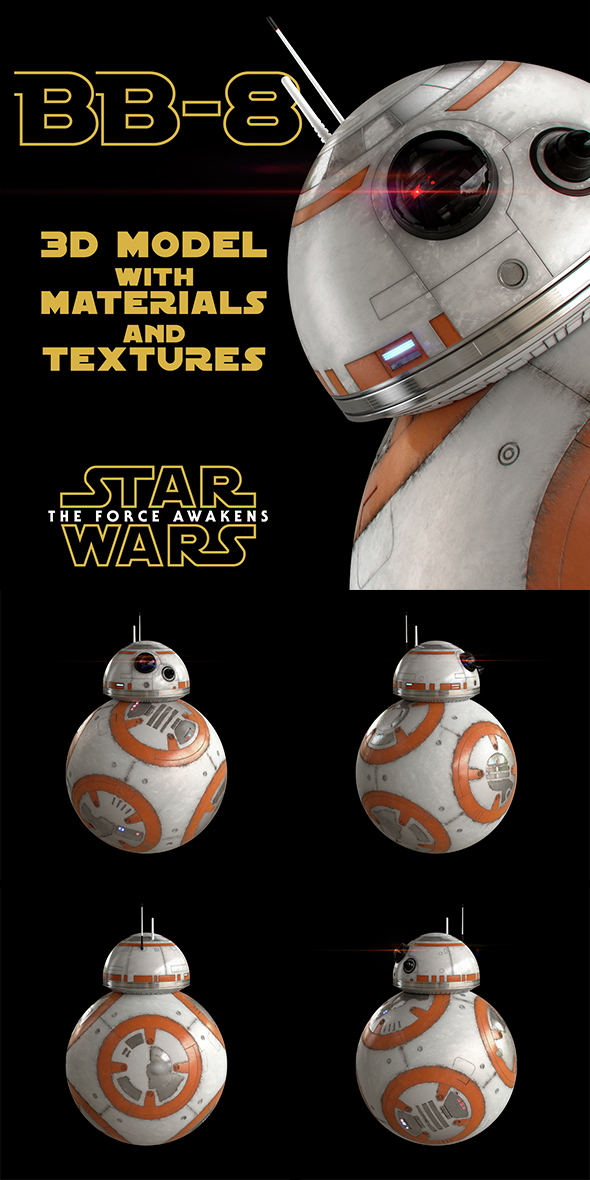 BB-8 Star Wars - 3Docean 15209227