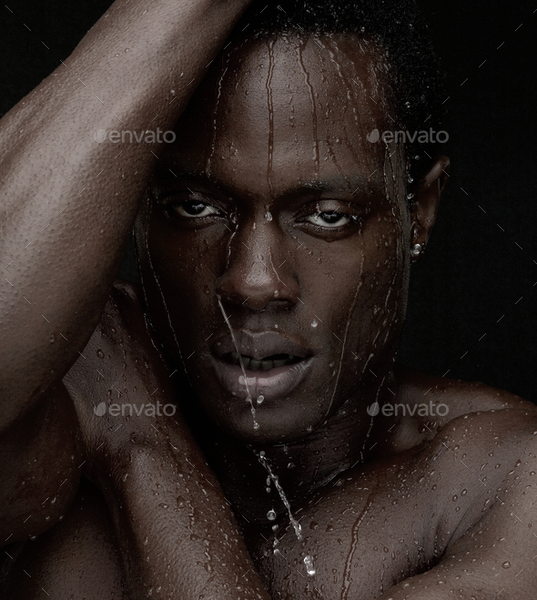 Water Dripping Down Face Stock Photo by mimagephotography PhotoDune