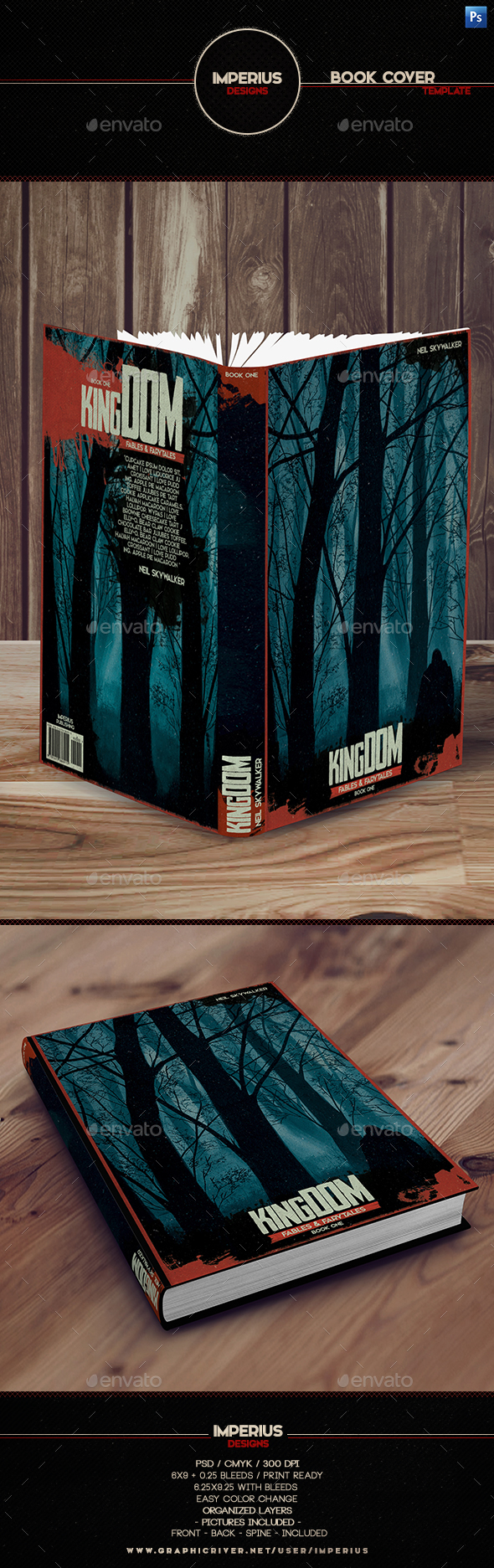 Kingdom Book Cover - Miscellaneous Print Templates