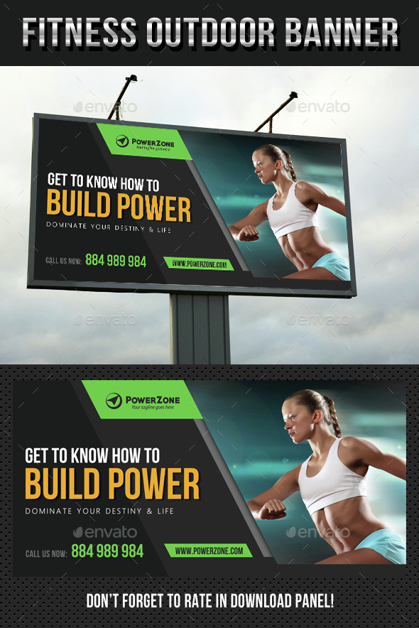 Sport Activity Outdoor Banner - Signage Print Templates