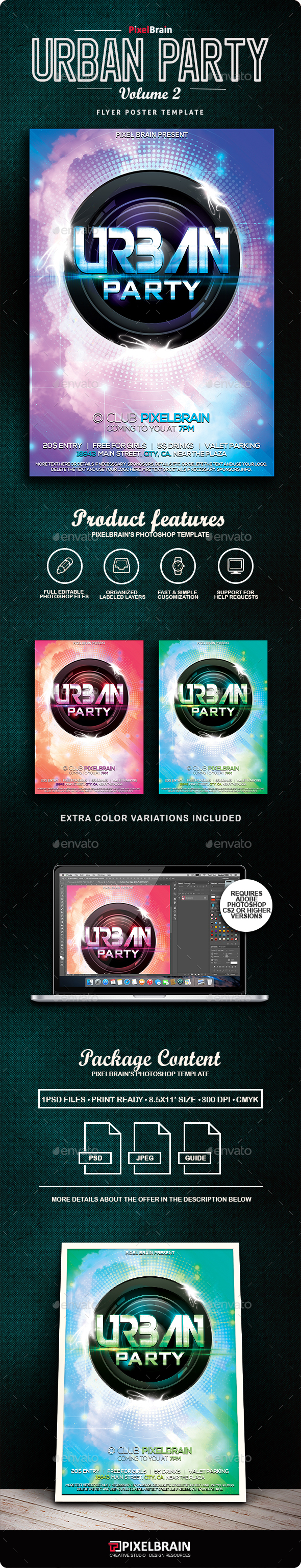 Urban Flyer/Poster Vol. 2 - Clubs & Parties Events